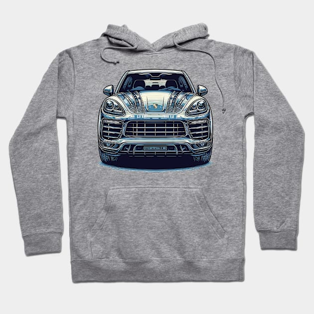 Porsche Cayenne Hoodie by Vehicles-Art